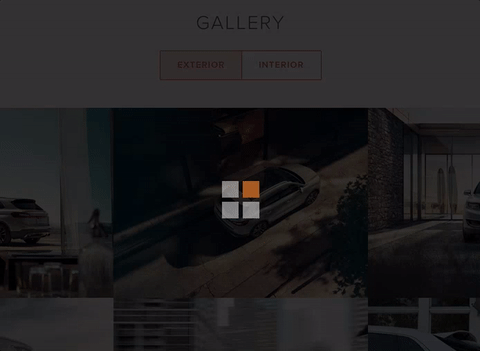 The loading animation for the Why Buy gallery.